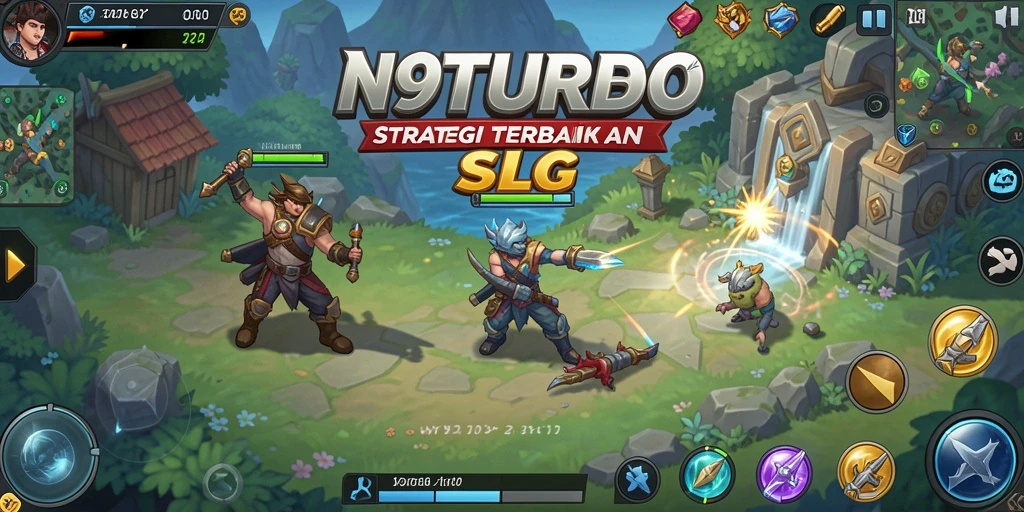 Tampilan gameplay N9TURBO yang mendebarkan dan penuh strategi.