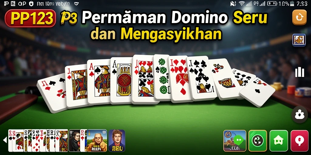 Tampilan gameplay seru dalam permainan Domino PP123.