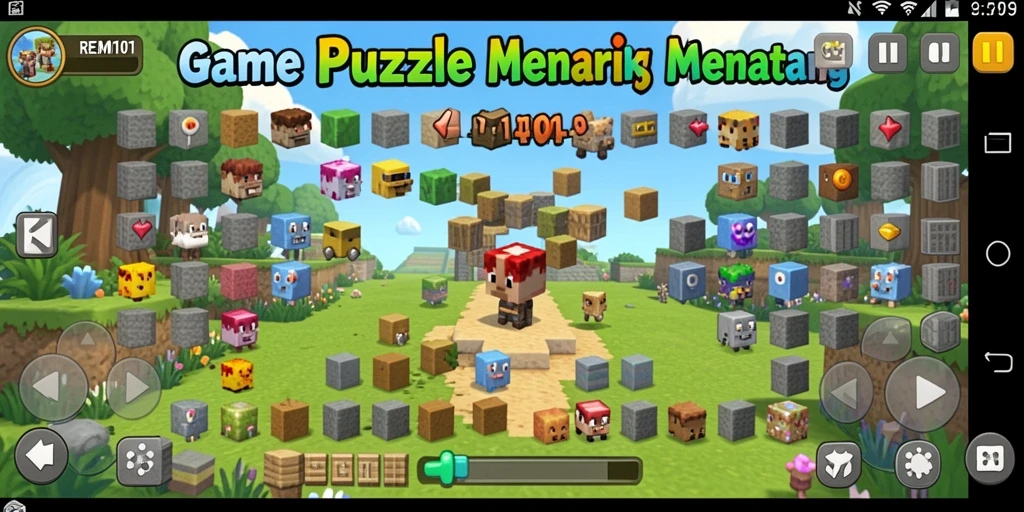 Screenshot REMI101 menampilkan gameplay seru dari tantangan puzzle yang menantang.