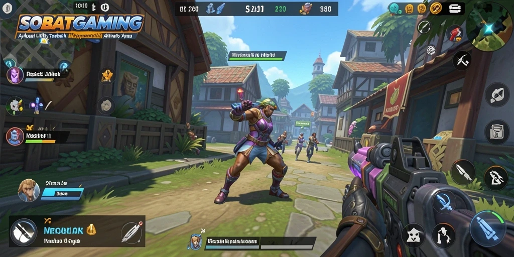 Tampilan antarmuka pengguna SOBATGAMING yang intuitif dan menarik.